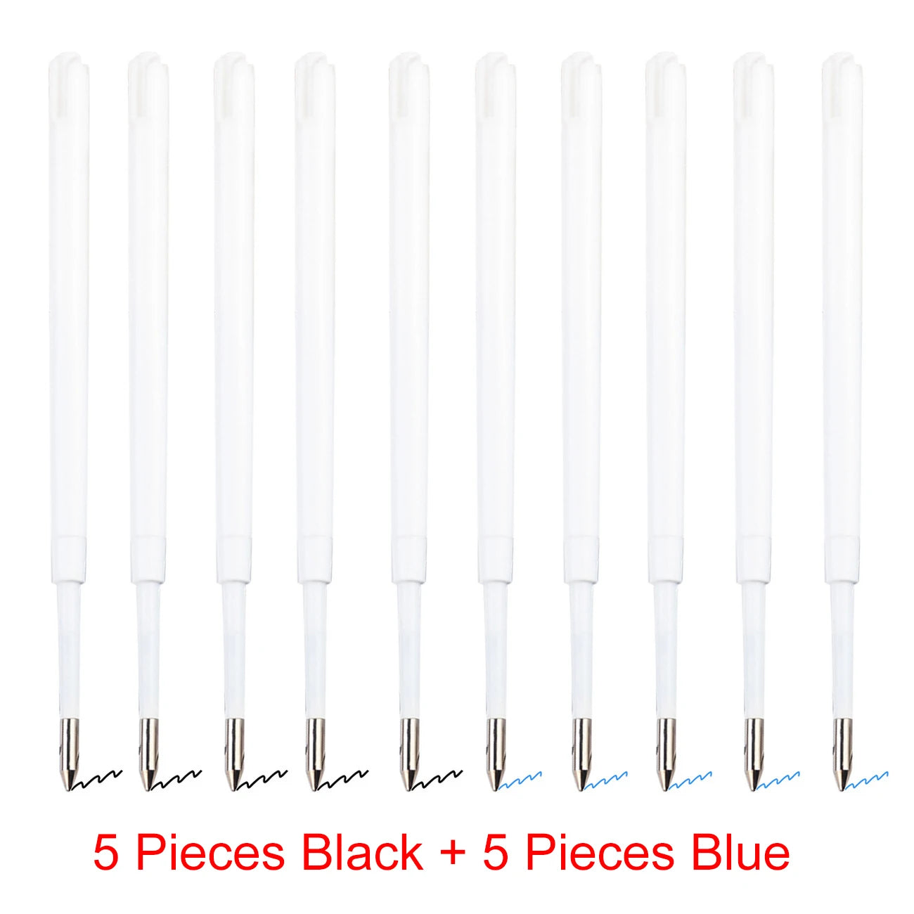 98mm1.0mm Ballpoint Pen Refills For Parker Pens Medium Point Blue Red Black Ink Rods For Writing Office Stationery Beauty World Shop