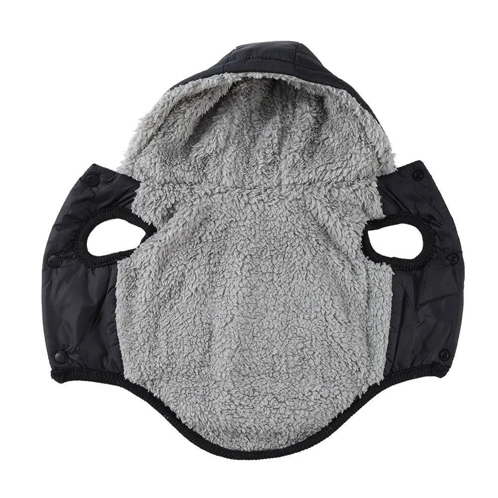 Warm Fleece Dog Coat Hoodie For Small Medium Dogs Winter Puppy Clothes Jacket With D-ring Thick Cozy Pug Dachshund Parka Costume Beauty World Shop