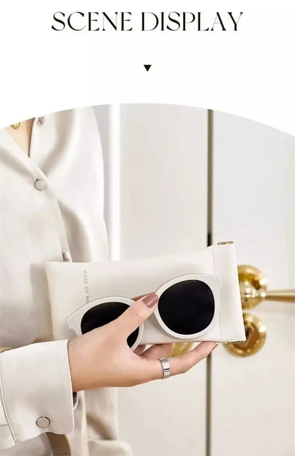 Glasses Bag, Female Sunglasses, Sunglasses Storage Box, Portable Cartridge, Myopia Eye Bag, Automatic Closing Protective Cover Beauty World Shop