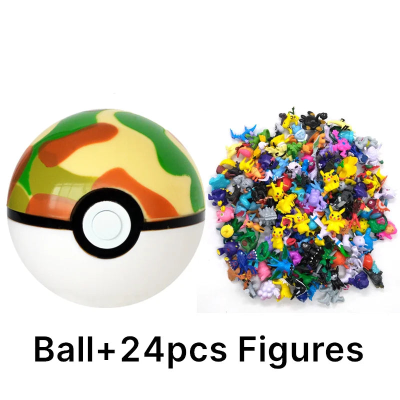аниме фигурки Toys 7Cm Elf Ball 2-3cm Anime Action PokeBall Figures Monster Toy Model Dolls Children Christmas Gift Beauty World Shop