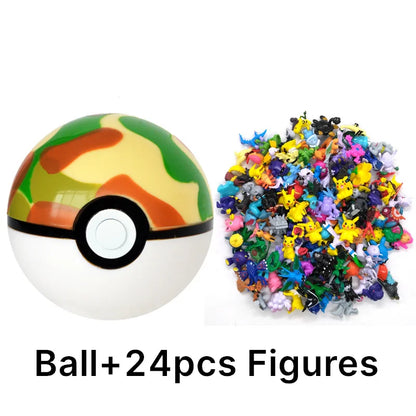 аниме фигурки Toys 7Cm Elf Ball 2-3cm Anime Action PokeBall Figures Monster Toy Model Dolls Children Christmas Gift Beauty World Shop