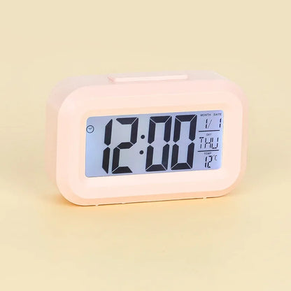 Digital Led Clock Household Bedside Battery Powered Multi-function Alarm Clock Desk Things for the Room Table Clocks Home Decor Beauty World Shop