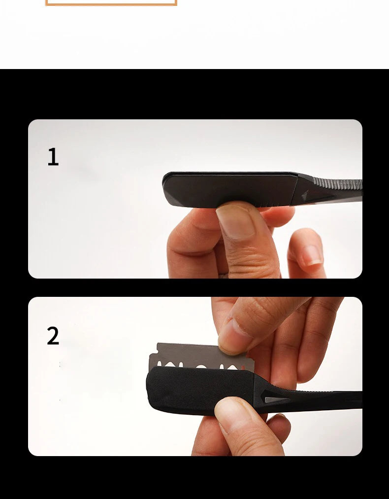Professional Manual Shaver Straight Edge Plastic Barber Razor Folding Shaving Beard Cutter Straight Razor Wholesale Beauty World Shop