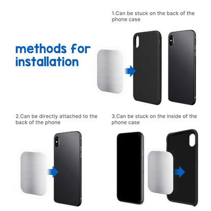 Metal Plate For Car Phone Holder Magnetic Universal Iron Sheet Disk Sticker Mount Mobile Phone Magnet Stand For IPhone Beauty World Shop