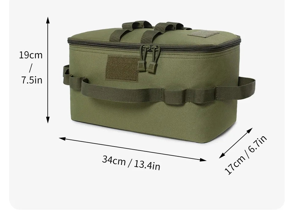 Outdoor Camping Gas Tank Storage Bag Large Capacity Ground Nail Tool Bag Gas Canister Picnic Cookware Utensils Kit Bag Beauty World Shop