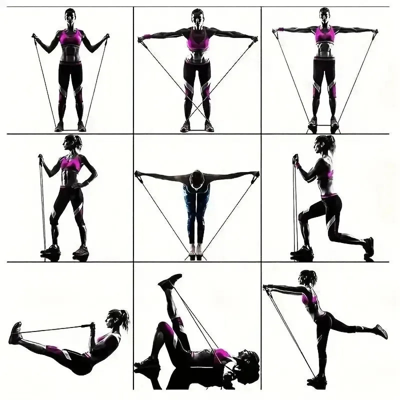 11PCS Fitness Bodybuilding Elastic Bands Pull Rope Workout Bands Resistance Bands Latex Tubes Pedal Excerciser Crossfit Fit Beauty World Shop