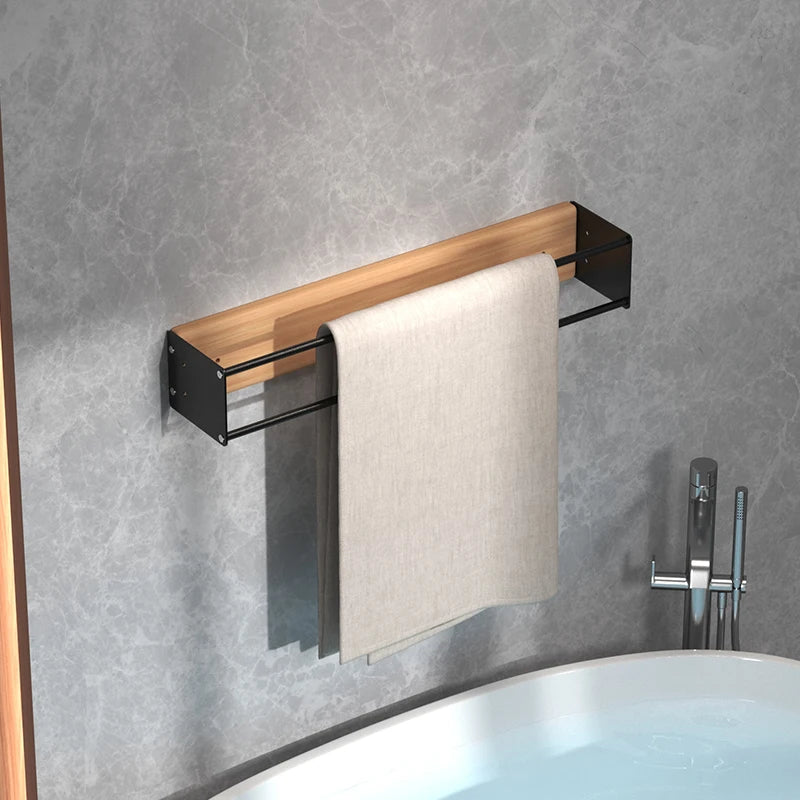 Bathroom wall mounted towel rack, bathroom decorative towel rack, towel hanging rack, roll towel storage, no drilling required Beauty World Shop