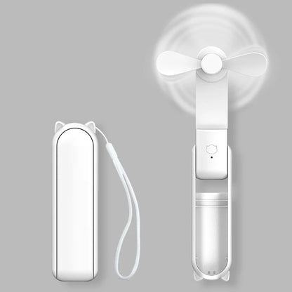 Portable Mini Fan, USB Rechargeable, 3-speed Adjustable, Foldable Handheld Fan, Suitable for Women, Travel, Outdoor Use Beauty World Shop