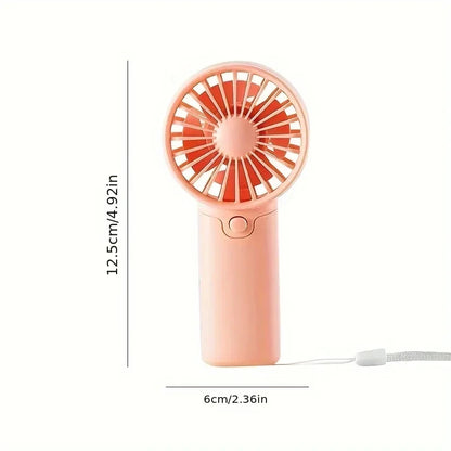 2025 Cute Mini Fan Portable Handheld Fan Lightweight Handy Fan Pocket Size Low Noise Small Electric Fan Student Gift Outdoor Fan Beauty World Shop