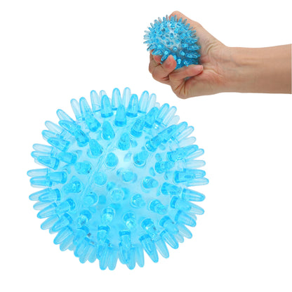 Spiky Ball Hollow Soft Transparent Strength Recovery Exercise Stress Relief Massage Ball for Hand Wrist Beauty World Shop