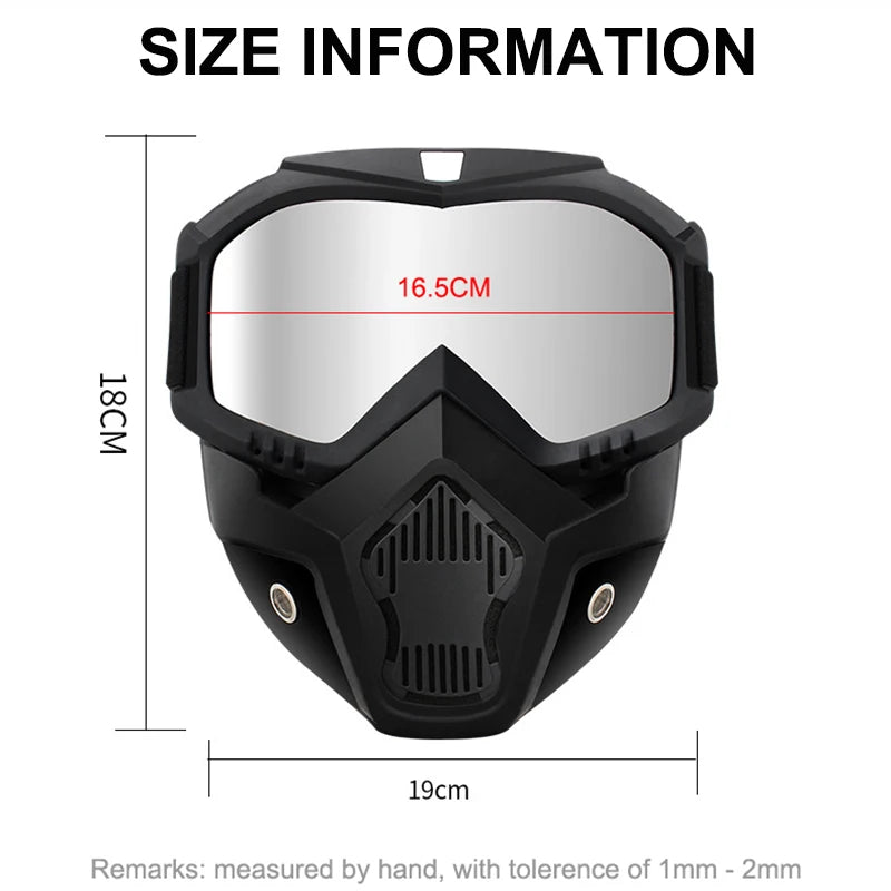 Outdoor Sport Windproof Mask Goggle HD Motorcycle Glasses Snowboard Eyewear Riding Motocross Summer UV Protection Sunglasses Beauty World Shop