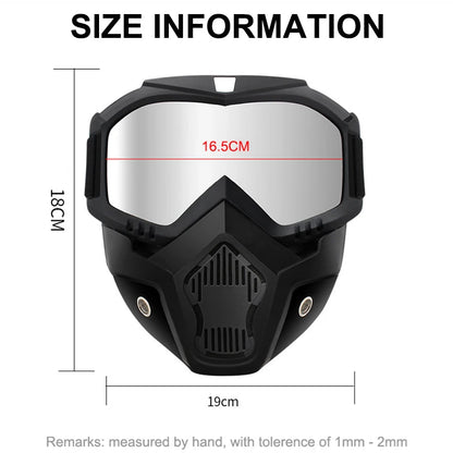 Outdoor Sport Windproof Mask Goggle HD Motorcycle Glasses Snowboard Eyewear Riding Motocross Summer UV Protection Sunglasses Beauty World Shop