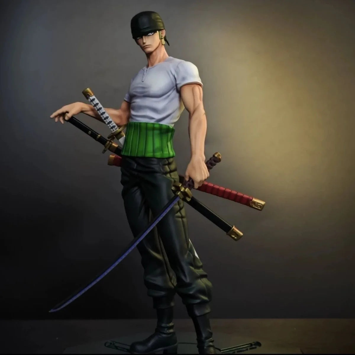 25cm/9.84in Anime One Piece Figure Roronoa Zoro Figure PVC Statue Collectible Model Toys Gifts Beauty World Shop