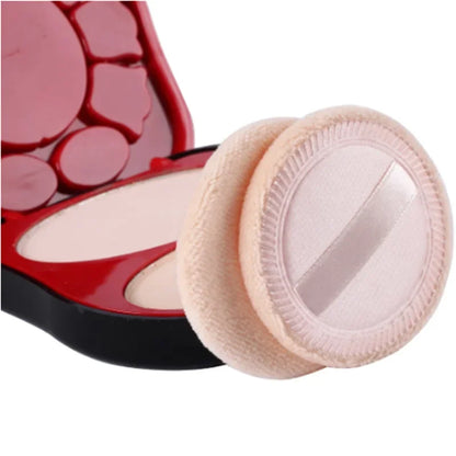 6pcs Round Facial Powder Foundation Puff ,Portable Soft Cosmetic Puff For Makeup Application, Beauty Tool Essential Make Up Beauty World Shop