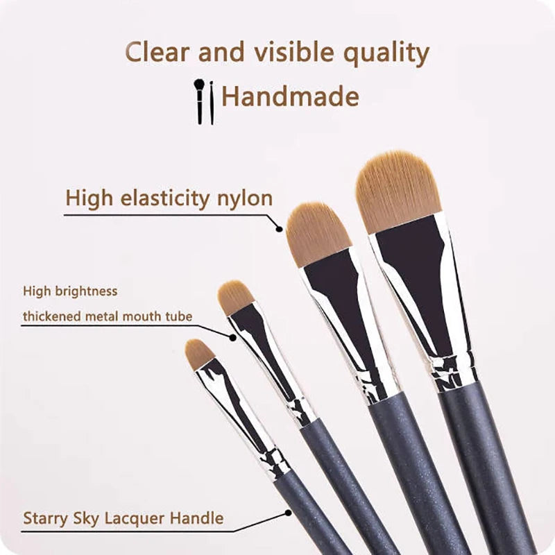 Flat Round Ultra-thin Foundation Concealer Makeup Brush Professional Contour Liquid Cream Concealer Make-up Tool 4 Types Sizes Beauty World Shop