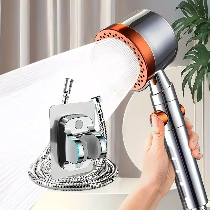New High Pressure Water Saving Filter Shower Head 5 Modes Handheld Shower Head One Button Stop Bathroom Accessories Set Beauty World Shop