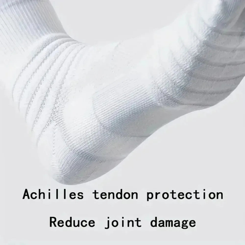 3 Pairs Men's Performance Athletic Crew Socks Comfort Fit Cushion Breathable Socks for Outdoor Running Hiking Sports Beauty Trend Shop
