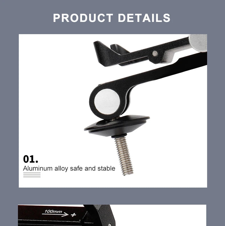 GUB Aluminum Bicycle Phone Holder Metal Bike Cell Mobile iPhone Stand for Motorcycle Scooter Handlebar Bike Headsets Stem Mount Beauty World Shop