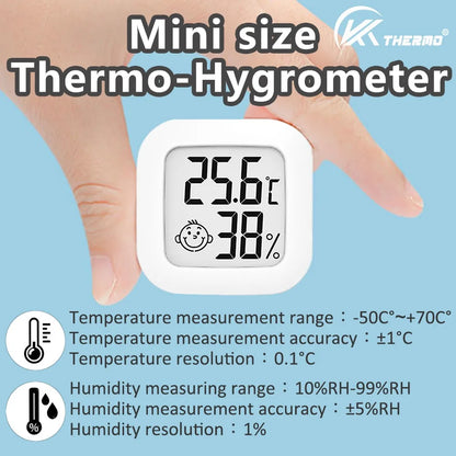 Digital Thermometer Hygrometer Indoor Room Temperature LCD Electronic Humidity Meter Sensor Gauge Weather Station For Home Beauty World Shop
