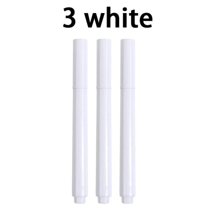 Liquid Chalk Erasable Pen 3-100Pcs White Marker for Glass Windows Blackboard Chalkboard Whiteboard Marker Drawing Chalk Pens Beauty World Shop