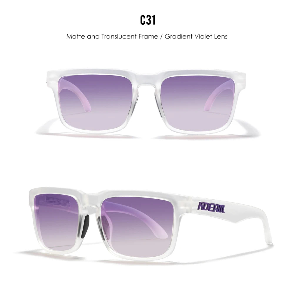 KDEAM Men's Polarized Sunglasses Square Casual Outdoors Sun Glasses Women Unisex Sunglass For Couple With Zipper Case Beauty World Shop