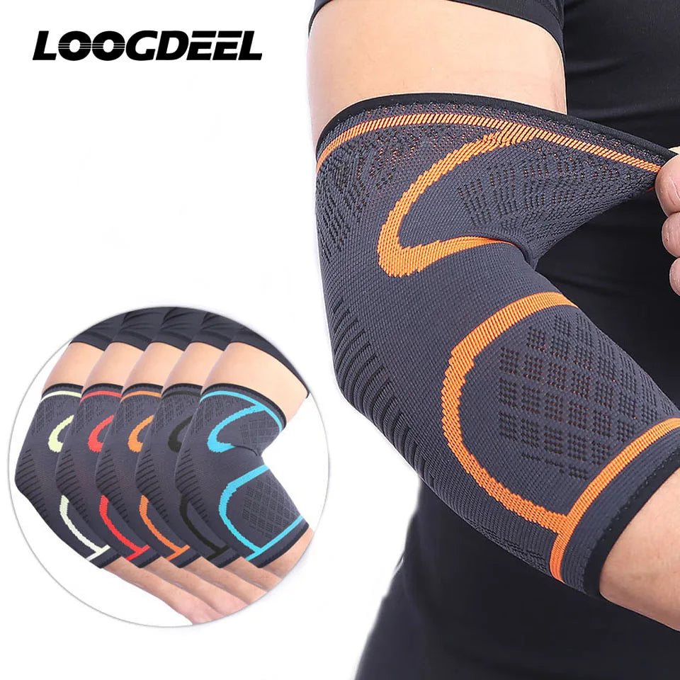 AOLIKES 1PCS Elbow Support Elastic Gym Sport Elbow Protective Pad Absorb Sweat Sport Basketball Arm Sleeve Elbow Brace Beauty World Shop