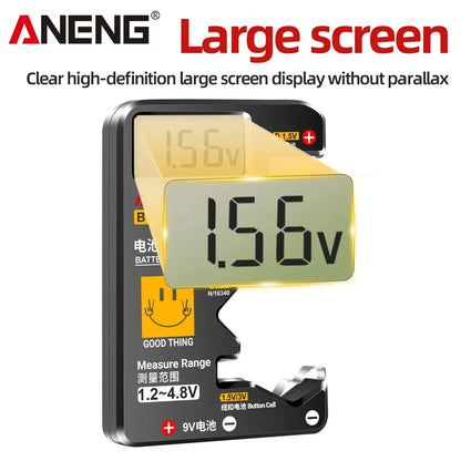 ANENG BT189 Button Cell Battery Tester 9V N D C AA AAA Universal Household LCD Display Battery Tester Power Bank Detectors Tools Beauty World Shop