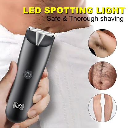 2026 Men's Body Trimmer, Electric Razor, Pubic and Underarm Hair Private Hair Trimmer, Ceramic Blade Men's Grooming Kit Beauty World Shop