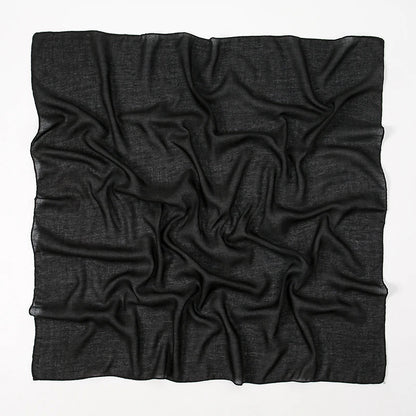 90*90cm Thin Soft Square Scarves for Women Simplicity Solid Color Cotton Linen Headscarf Muslim Female's Hijabs Bag Accessories Beauty World Shop