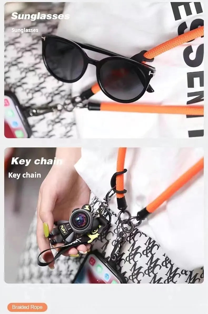 Mobile Phone Lanyard Crossbody Neck Carrying Outdoor Sturdy And Durable 8mm Thick Anti-lost Lanyard Beauty Trend Shop