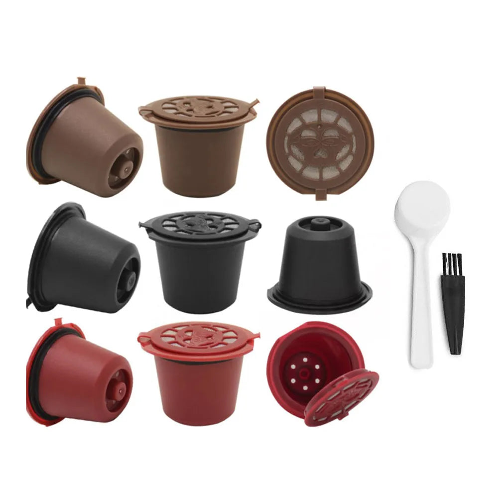 Reusable Coffee Capsule for Nespresso Machine with Stainless Filter Mesh Icafelas Refill Espresso Pod Kitchen Tamper Accessories Beauty World Shop