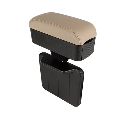 Height Adjustable Car Center Console Gap Storage Organizer with Liftable Tray Elbow Support Armrest Pad for SUV Sedan Beauty World Shop