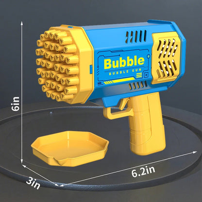 40 Hole Rocket Launcher Handheld Portable Electric Automatic Bubble Gun Party Birthday Gift Toy(without Bubble Water) Beauty Fashion