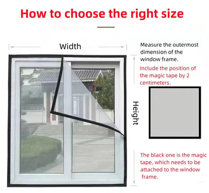 Summer mosquito proof door and window screens, available in various sizes (white) Beauty World Shop