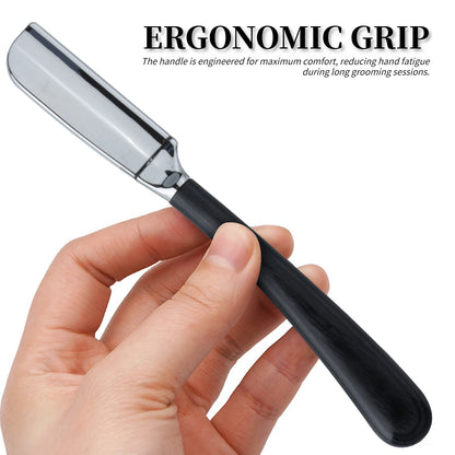New Professional Baber Beard Straight Edge Shaving Razor Men Hair Removal Tools, Wooden Handle, Anti-Slip Grip for Home Shaving Beauty World Shop