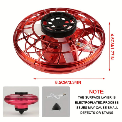 NEW LED Flying UFO Spinner Fingertip, Upgrade Flight Helicopter Gyro Flyorb Hover Ball, Mini Drone Aircraft Toy, Christmas Gift Beauty World Shop