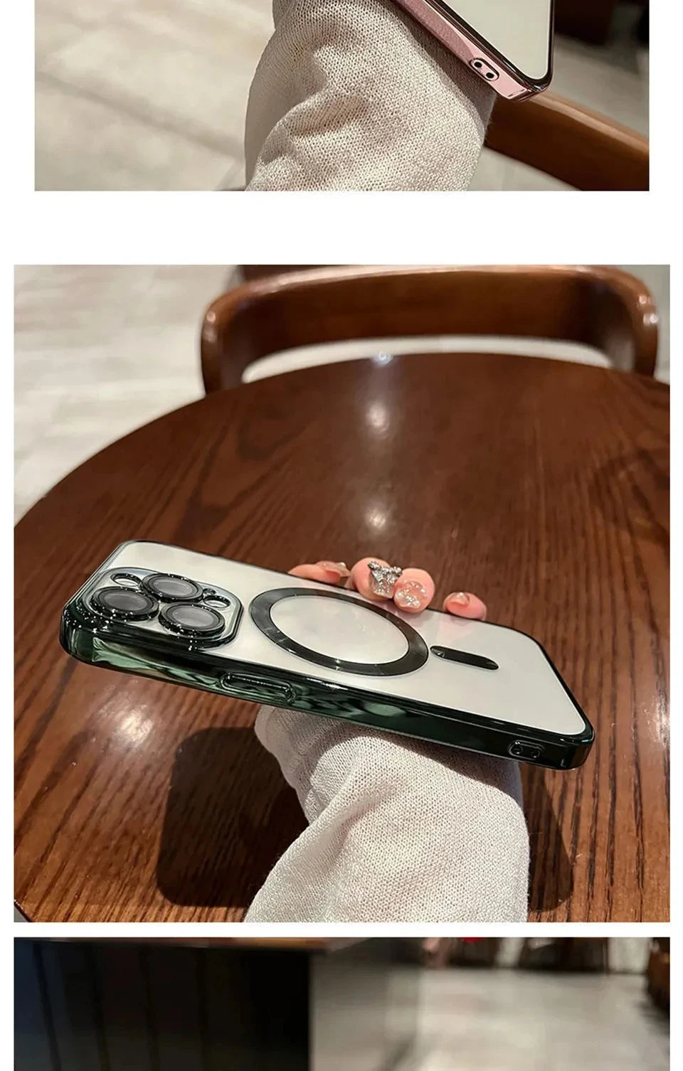 Plating Soft TPU Full Lens Protect Case for iPhone 13 14 12 11 15 Pro Max Plus Magsafe Magnetic Phone Case Wireless Charge Cover Beauty World Shop