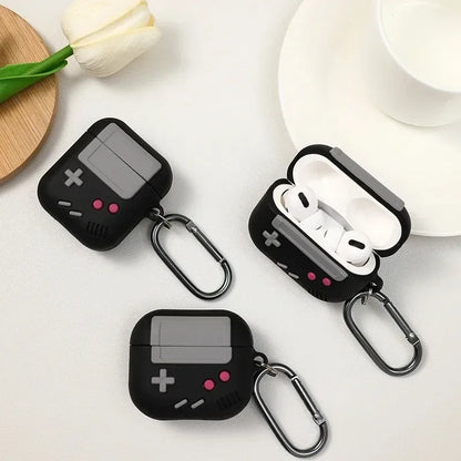 Fashion Classic Retro Game Console Earphone Case For Airpods 4 1 2 3 Pro For AirPods Pro2 Generation Gameboy Silicone Headpho