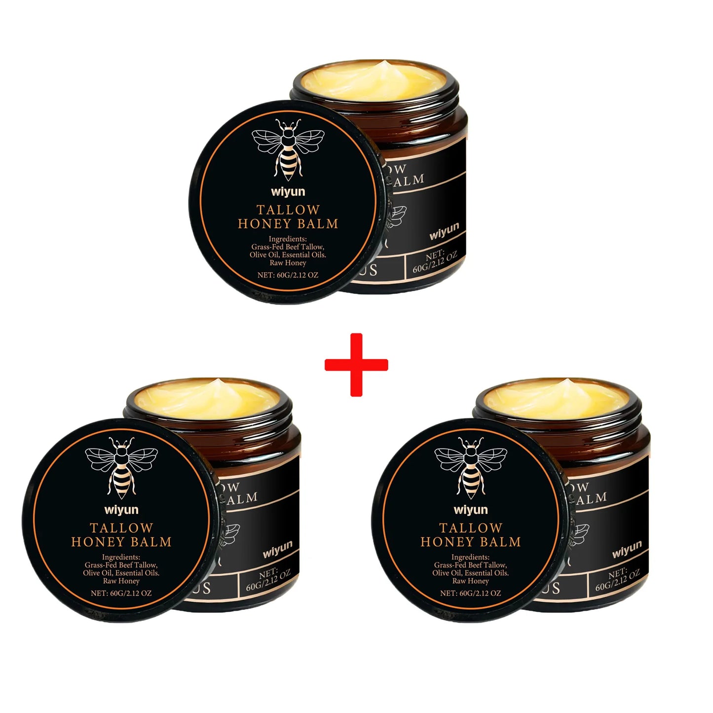 Beef Tallow Honey Cream Brightening Fade Dark Spots Remove Melanin Firming Non-Greasy Lasting Moisturizing Soothing Body Lotion Beauty World Shop