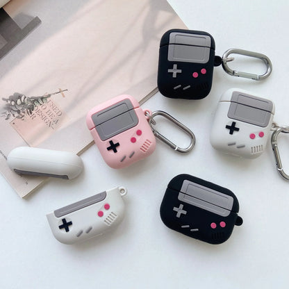 Fashion Classic Retro Game Console Earphone Case For Airpods 4 1 2 3 Pro For AirPods Pro2 Generation Gameboy Silicone Headpho