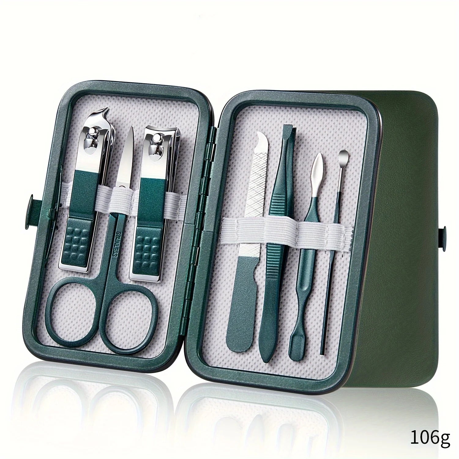 Professional 7/10/12/18 Piece Nail Care Kit Stainless Steel Manicure & Pedicure Set Nail Clipper Set with Travel Case Beauty World Shop