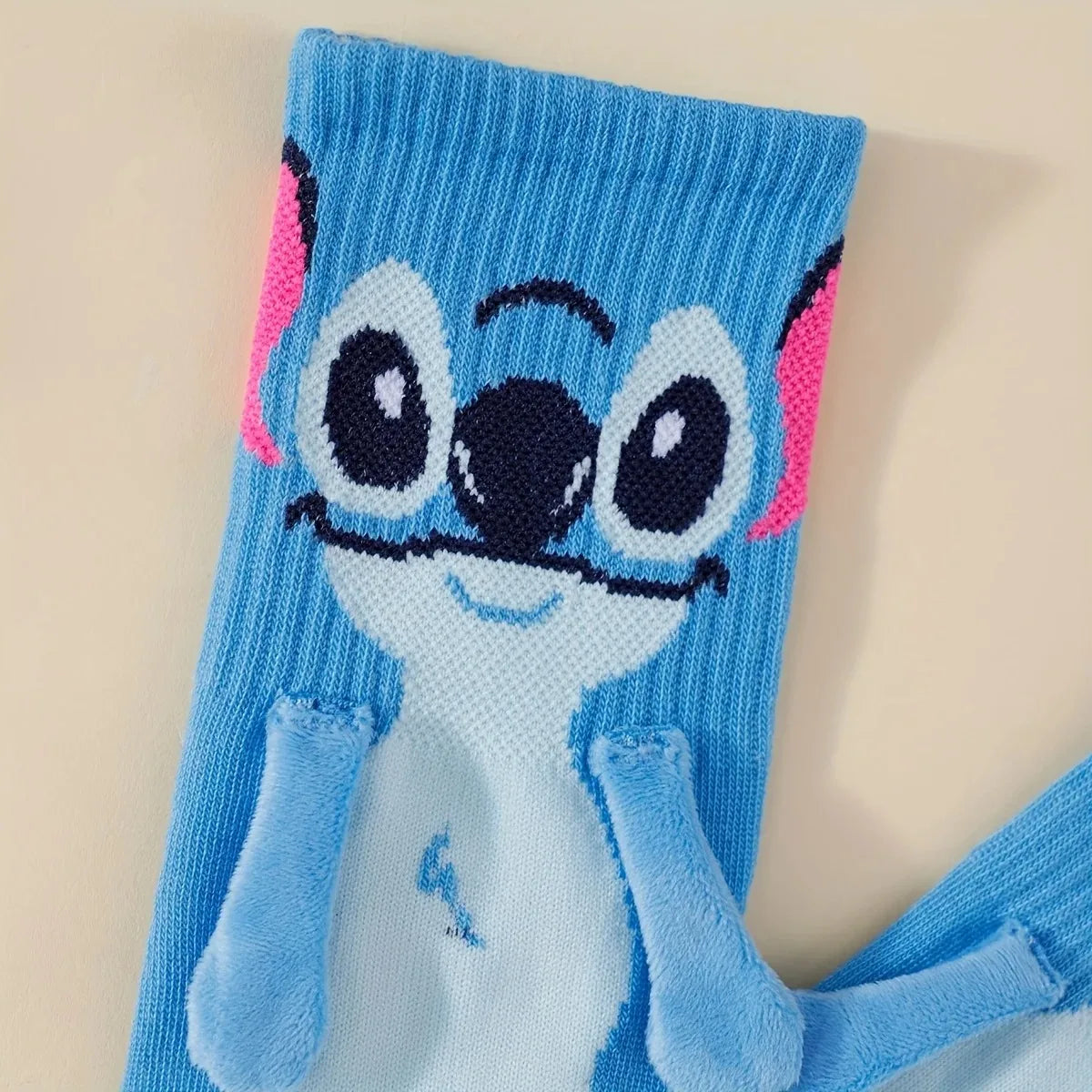 Disney Stitch Crew Socks Kawaii Soft Cotton Blend for Adults Kids Daily Wear Christmas Birthday Gift Beauty World Shop