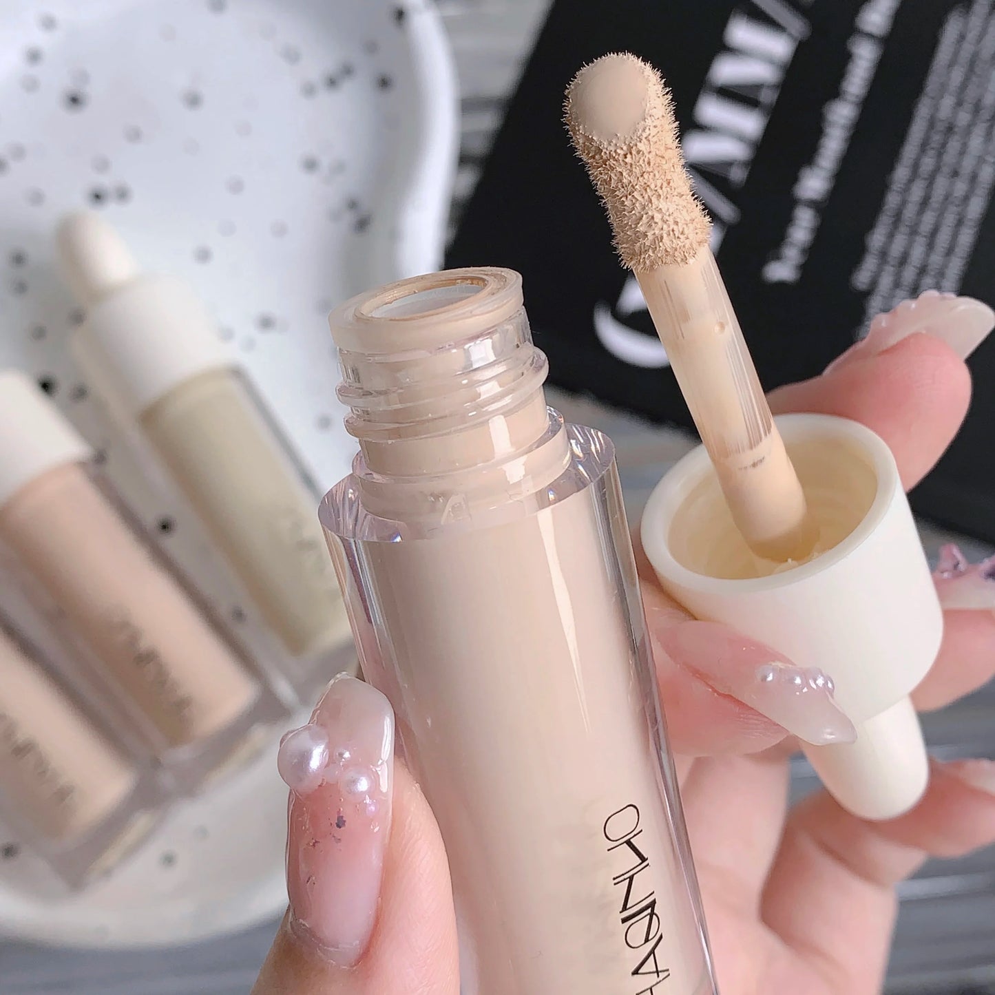 3 Colors Silky Concealer Concealer Cover Acne Marks Spots Dark Eye Circles Face Brightening Skin Whitening Concealer Beauty World Shop