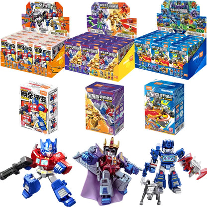 Blokees Transformation Optimus Shockwave Prime Megatron Starscream Bumblebee Anime Figure Robot Assembly Toys Blind Box Gifts Beauty World Shop
