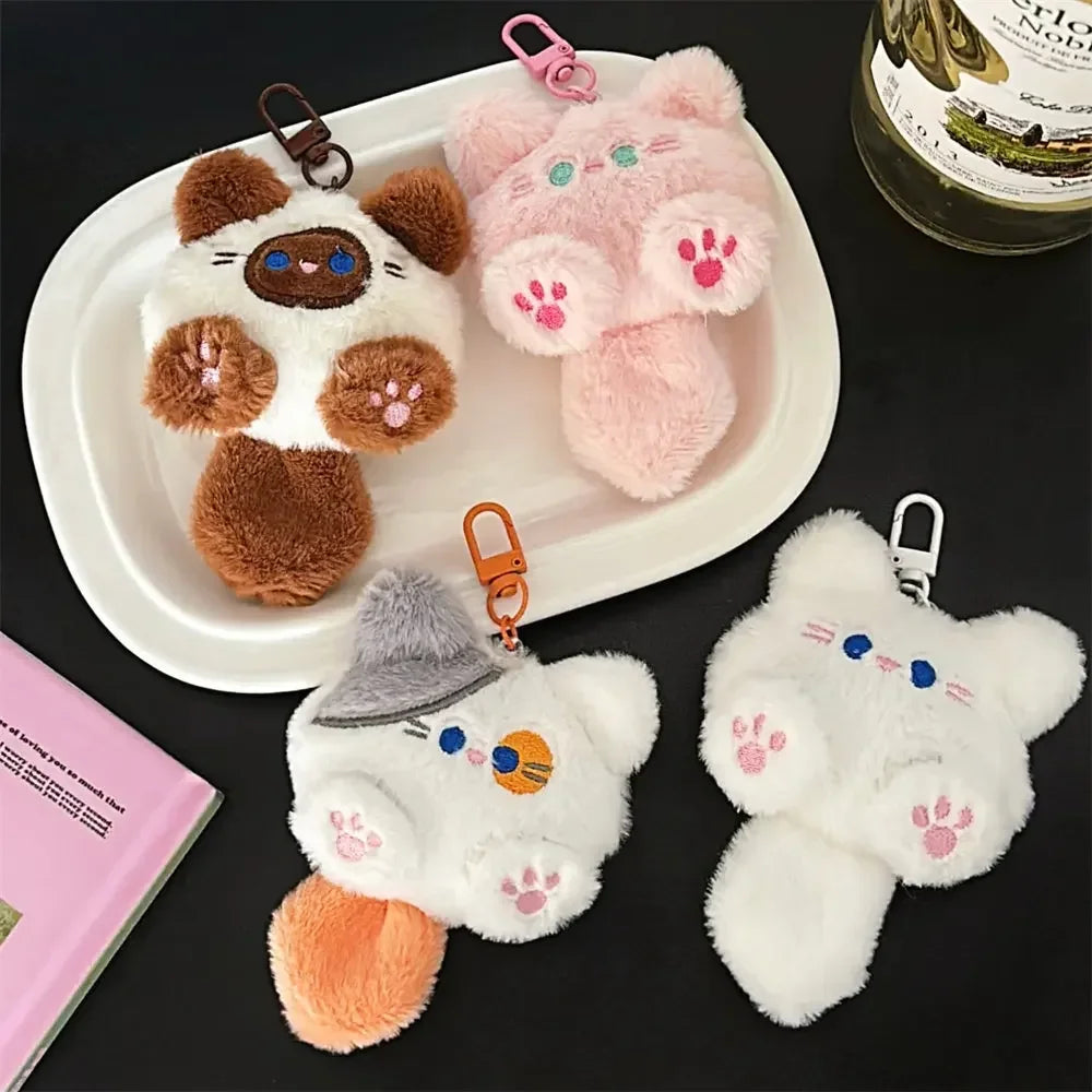 Adorable Soft Plush Cat Keychain – Cute Backpack Charm for Girls, Couples Gift, Bag & Purse Decoration Beauty World Shop