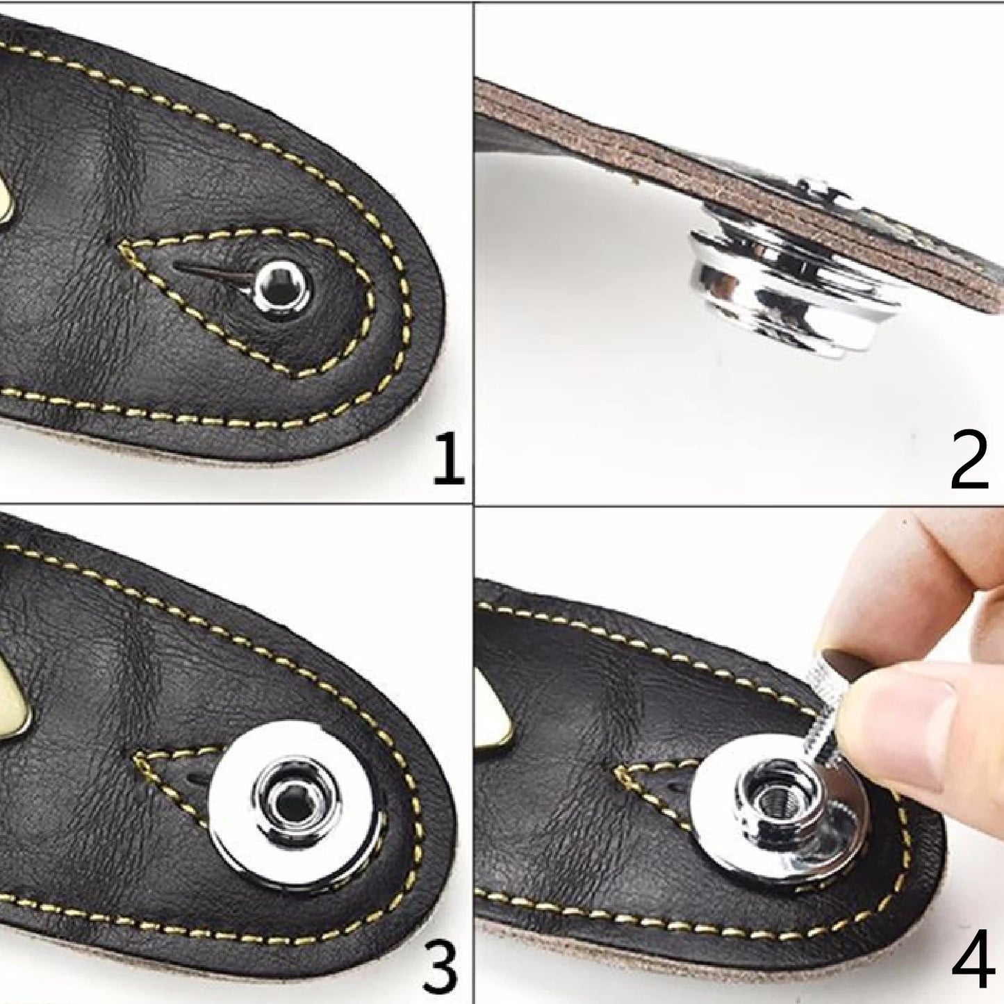 Miwayer Guitar Strap Lock 1 PCS Heavy Duty Metal Button Security Straplock for Electric Acoustic Guitar Bass Ukulele Beauty World Shop