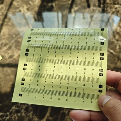 10-piece self-adhesive ruler set, suitable for office/study/sewing — can be attached to any smooth surface, measuring tool Beauty World Shop