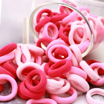 200PCS Women Girls Colorful Nylon Elastic Hair Bands Ponytail Hold Small Hair Tie Rubber Bands Scrunchie Hair Accessories Beauty World Shop