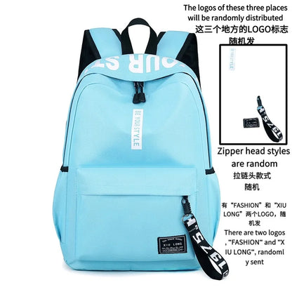 Fashion trend backpack backpack for men and women junior high school high school student bag large capacity korean version of th Beauty World Shop