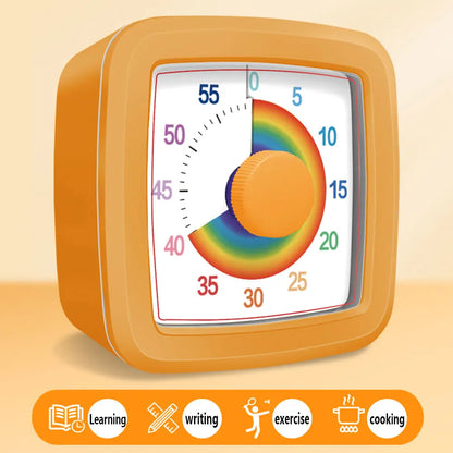 Visual Timer Children's Self-discipline Tool Countdown 60-minute Student Learning Homework Time Pomodoro Stopwatch Management Beauty World Shop
